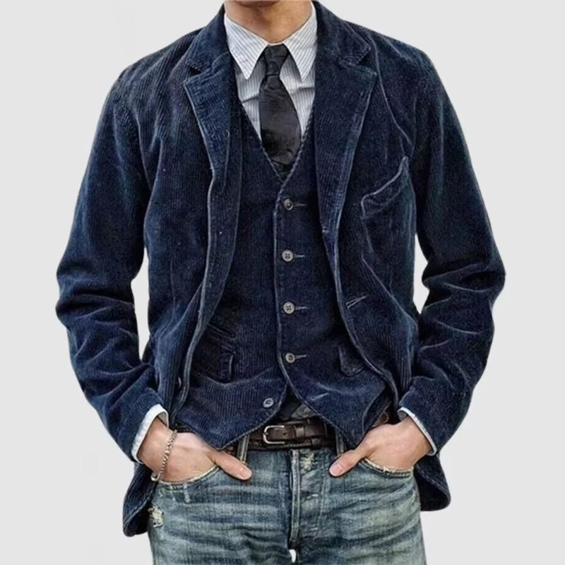 European Casual Corduroy Coat